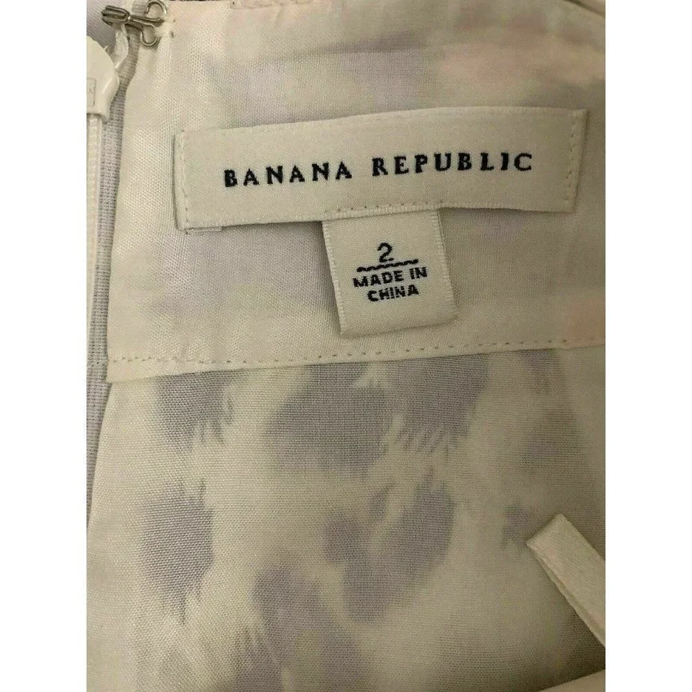Banana Republic 100% Silk Brown Beige Ivory skirt - Picture 3 of 6